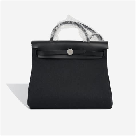 herbag hermes noir|is Hermes herbag worth it.